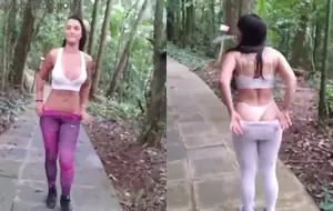 Manuela Sweet a mais gostosa da academia foi dar no parque