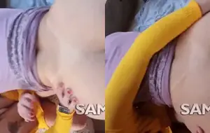 Ninfeta safada faz sexo quente com amiga e o namorado dela