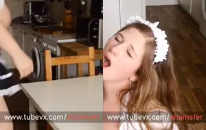 Amador sexo com empregada gostosa fazendo a limpeza do caralho