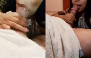 Novinha boquete guloso no amigo no quarto
