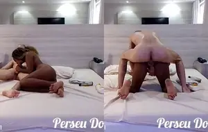 Porno negra e a safada Nicoli Fox transando no motel com amigo