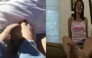 Punheta com o pé