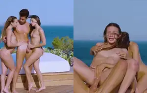 Ilha da putaria com duas novinhas perfeitas