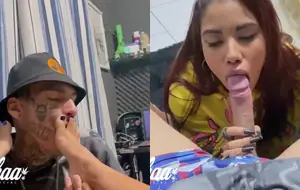 Venus ruivinha deliciosa fez um boquete guloso no colega