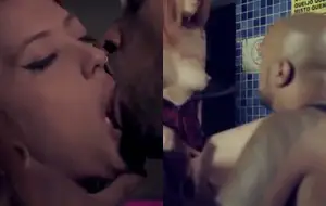 Garçonete ninfeta revira o bar com dois caras numa noite de fogo