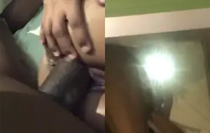 Big black cock dominando negra ninfetinha tímida numa foda gostosa