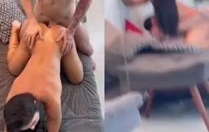 Ale gaucha pelada dando de quatro pro amigo do boy numa suruba quente
